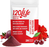 120LIFE beet root powder in glass supports daily wellness and heart-friendly routines.