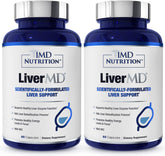 1MD LiverMD bottle front promoting liver support for daily wellness.
