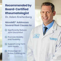 MoveMD pills close-up highlighting easy daily intake and potent antioxidants.