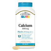 21st Century Calcium Plus D3 bottle front showing mineral blend for bone support