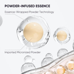 Close-up shows ultra-fine powder texture for a smooth finish