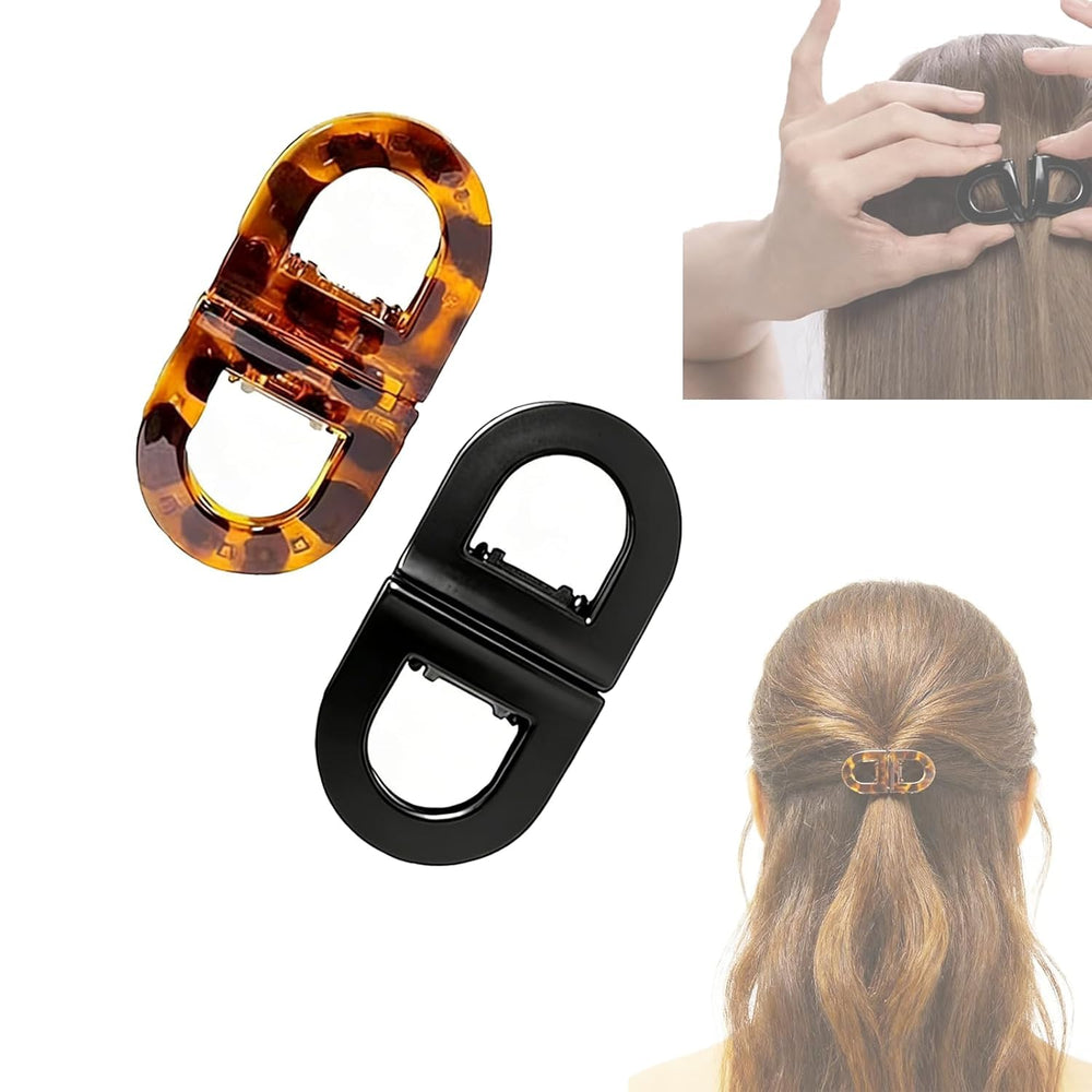 2PCS Magnetic Hair Clips strong hold for secure daily styling