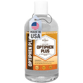 33rd Parallel Optiphen Plus bottle closeup for stable cosmetics.