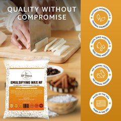 33RD PARALLEL SOAP CO Emulsifying Wax NF pastilles provide silky texture in skin care.