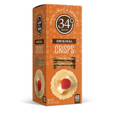 34 Degrees Original Crisps pack 4.5oz showing light, crunchy texture for versatile snacking.