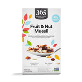 365 by Whole Foods Market Fruit & Nut Muesli bowl ready for breakfast