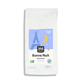 365 by Whole Foods Market Bonne Nuit ground coffee bag for bold morning brew.
