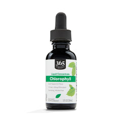 365 by Whole Foods Market liquid chlorophyll peppermint bottle for daily refreshment.