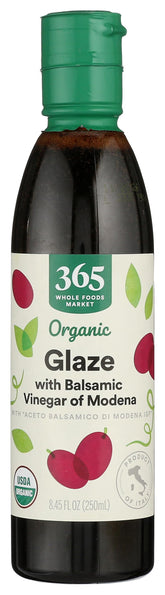 365 by Whole Foods Market Organic Balsamic Glaze bottle for premium finishing