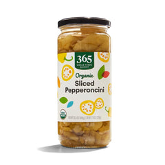 365 by Whole Foods Market organic golden pepperoncini sliced in brine for bright tang