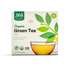 365 by Whole Foods Market Organic Green Tea front view suggesting a daily ritual
