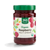 365 by Whole Foods Market Organic Raspberry Fruit Spread jar for easy breakfast.