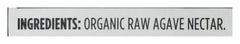 365 by Whole Foods Market organic raw agave nectar label showing organic status