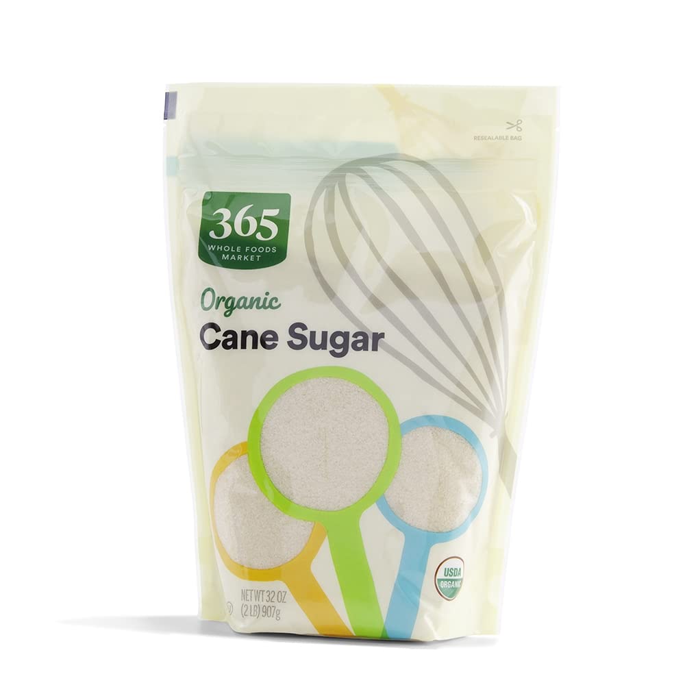 365 by Whole Foods Market Organic Sugar package front, ready for baking