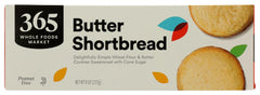 Serving of 365 by Whole Foods Market shortbread slices with coffee.