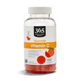 365 by Whole Foods Market citrus vitamin C gummies bottle, ideal for easy daily consumption.