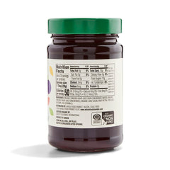 365 Concord grape jelly jar on baking setup with a glaze-ready appearance