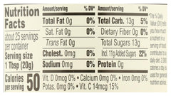 365 Concord grape jelly ingredient panel close-up highlighting organic grapes and cane sugar