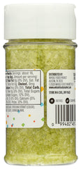 365 by Whole Foods Market green decorating sugar crystals close-up for festive color