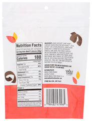 Close-up of 365 mini dark chocolate peanut butter cups showing glossy coating and creamy center.