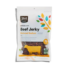 365 by Whole Foods Market original beef jerky in 8oz pack, a savory protein on the go.