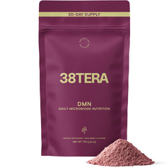 38TERA DMN wild berry powder tub for daily gut support with plant-based fiber