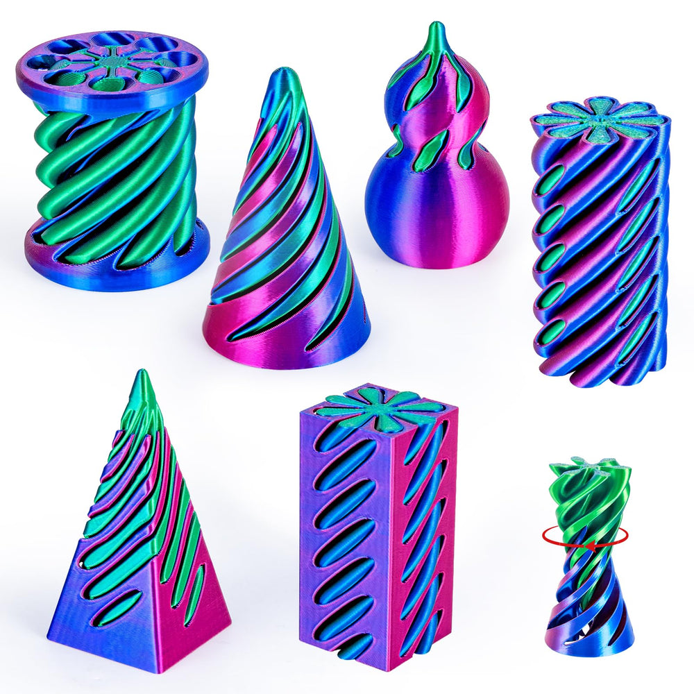 3Dgenius spiral cone fidget smooth cylinder boosts focus and calm at the desk