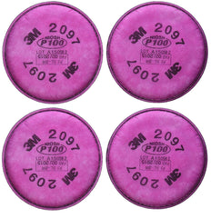 3M 2097 P100 filters in packaging, ideal for welding and grinding particle protection.
