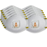 3M 8511 respirator front view showing comfortable fit for dusty environments