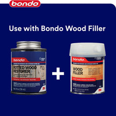 Cap opening shows ready-to-use packaging of 3M Bondo Restorer.