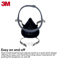 Dual airline compatibility on 3M respirator for supplied air setups