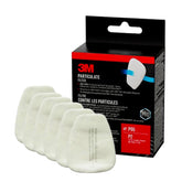 3M 5P71P P95 filter pack attached to a compatible respirator for solid and oil particulates.
