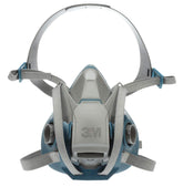 3M Rugged Comfort 6502QL facepiece with silicone seal for extended wear