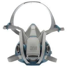 3M Rugged Comfort 6502QL facepiece with silicone seal for extended wear