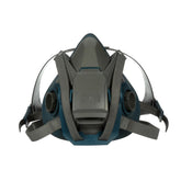 3M Rugged Comfort 6503QL quick latch facepiece enables easy one-handed donning.