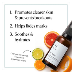 47 Skin serum dispensing drops close-up shows precise application.