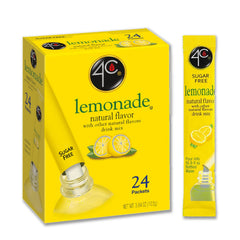 4C Lemonade packet ready to pour for a quick pitcher.
