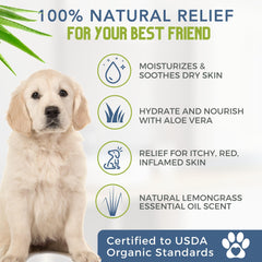 4Legger organic dog shampoo ingredients close-up