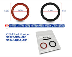 4STEED MOTORS pump outlet O-ring seals detail for leak prevention
