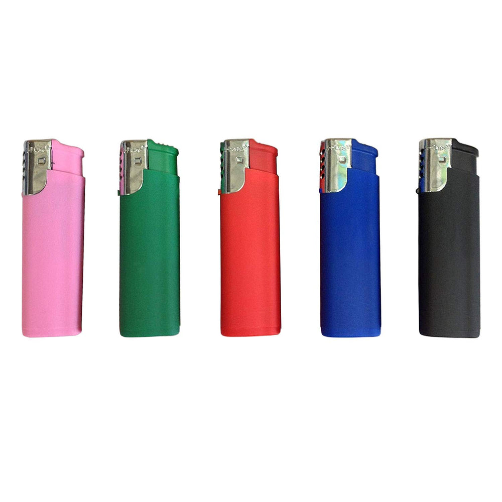 5-Flags windproof lighter with soft-touch rubber grip for outdoor reliability.