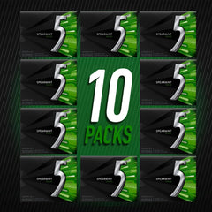 Five Gum Spearmint Rain sugar-free label close-up for sugar-conscious buyers