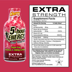 5-hour ENERGY Cherry Shot in hand emphasizes portable energy for busy days