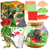 7july Dinosaur Terrarium Kit with dinosaur toys for imaginative play