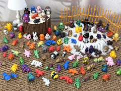 Articulated leg joints show flexible movement in mini animals