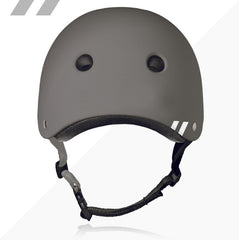 80Six multisport helmet side view with adjustable chin strap for secure, comfortable fit.