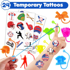 91STICKYHAND baseball tattoos displayed with the theme for wearables