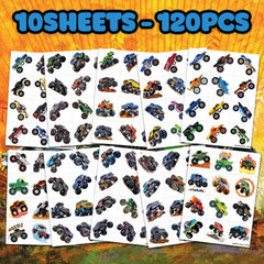 91TATTOOS monster truck tattoos on hand for quick DIY art