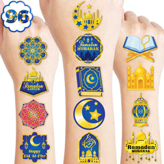 91TATTOOS ramadan tattoo sheets packaging ready-to-use party favors for kids