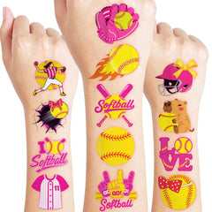 91TATTOOS softball tattoos sheets with varied designs for party favors and decor