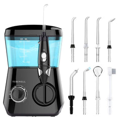 TUREWELL water flossing irrigator with a 600ml tank for thorough at home cleaning.